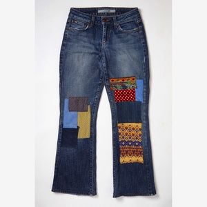 Preloved, Joe's Jeans, vintage patches, custom design